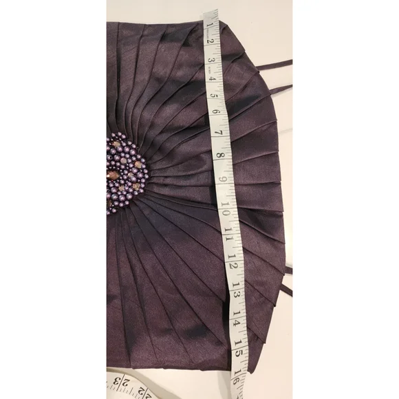 Jessica Howard Formal Evening Gown Dress & Jacket Women's 6 Eggplant Purple - Picture 16 of 16